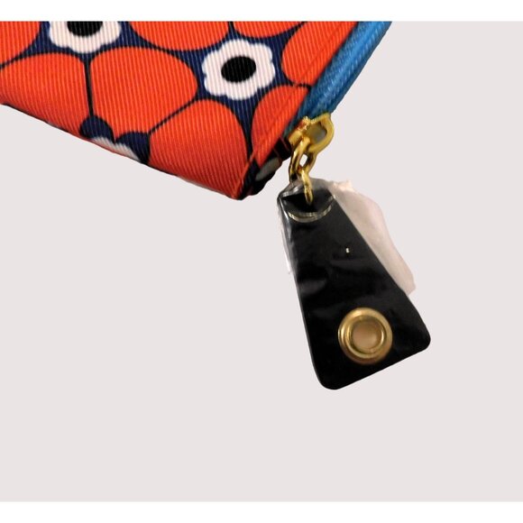 Estee Lauder Cosmetic Makeup Bag Opening Ceremony Red Floral Print Zip Closure - Picture 4 of 5